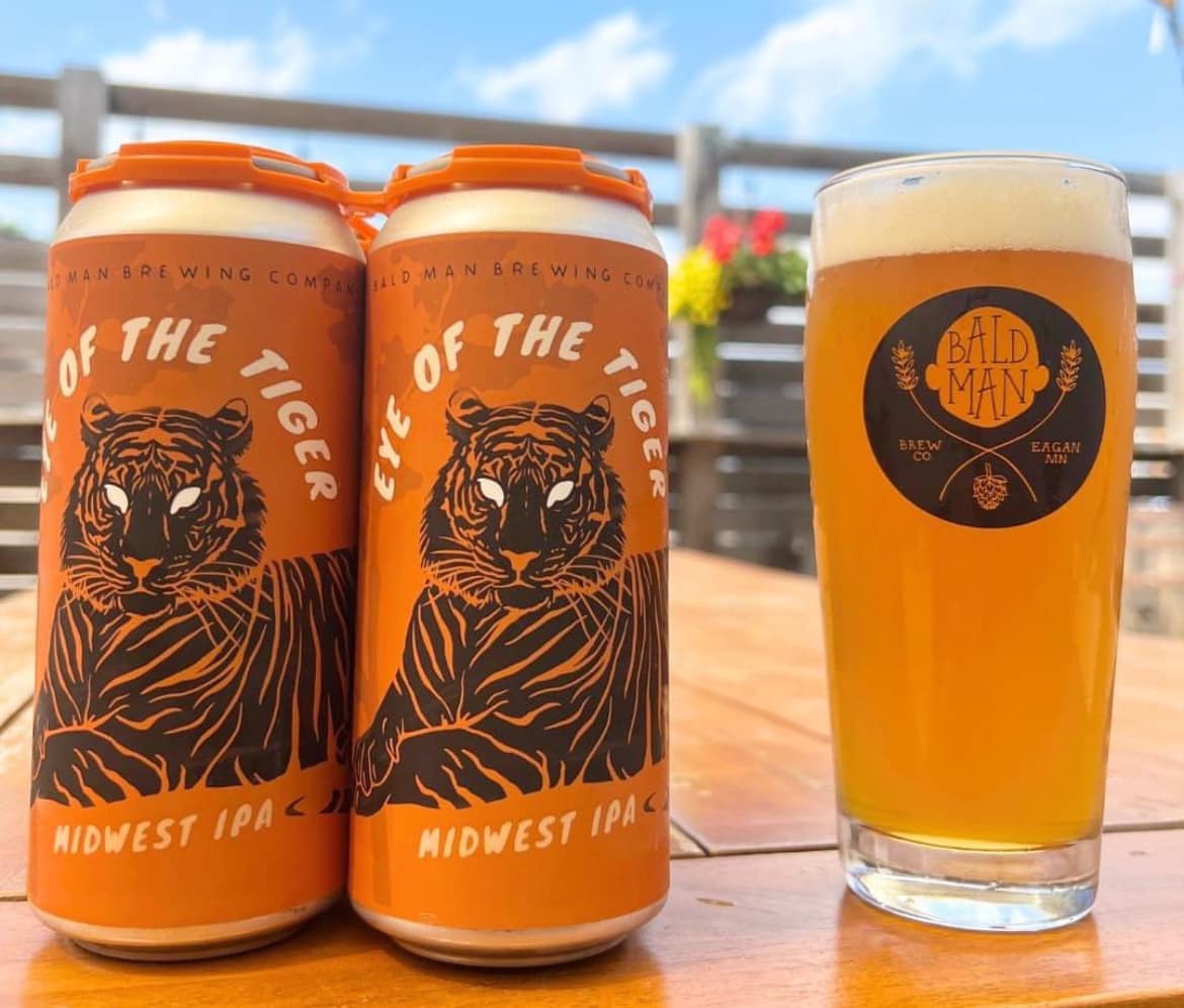 EYE OF THE TIGER MIDWEST IPA is RISIN' UP, BACK ON THE STREET! 16oz in Taproom or to go! Your local liquor stores now have it too! This is the beer that our brewer's TRADED THEIR PASSIONS FOR GLORY! Combines the best of both coasts with a great West hop profile & NW juiciness