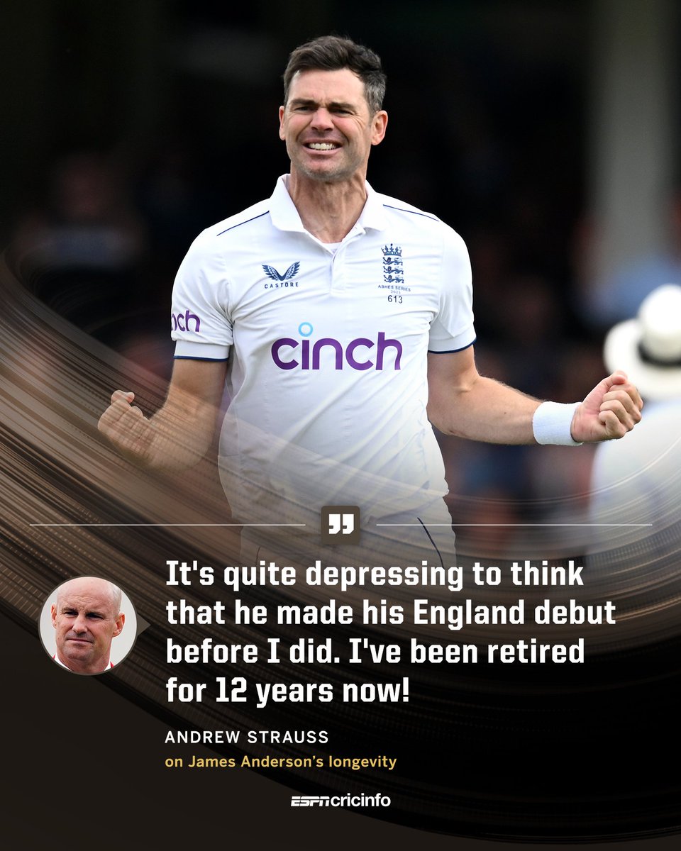 The incredible longevity of James Anderson's international career 💪 es.pn/4dHgJlO