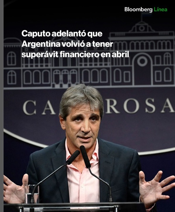 BCMRadioyTv's tweet photo. Si bien el oficialismo viene celebrando cada mes en el que alcanza el superávit, Caputo dejó entrever que el proceso de consolidación fiscal todavía no está garantizado. “Para poder bajar impuestos necesitamos tener superávit consolidado”. https://t.co/Y1V075XbF2