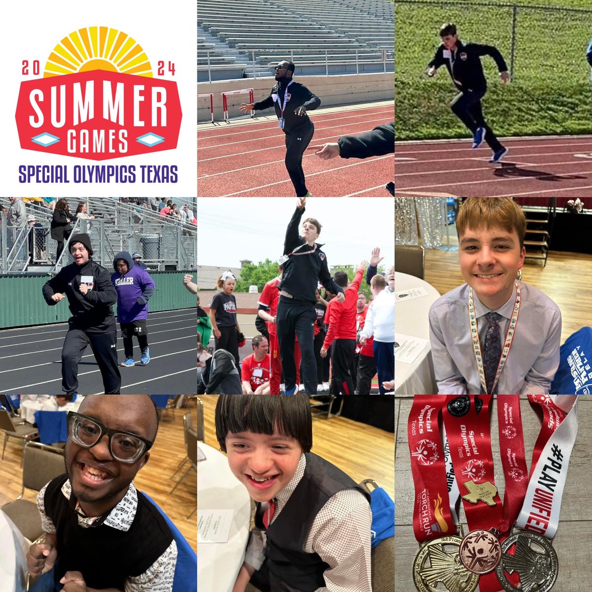 These three are going to be on their way to San Antonio for the @specialolympicstx State Track and Field Meet today! We are so proud of them! Colleyville Heritage and GCISD is well represented with these three competing at State! Best wishes!!