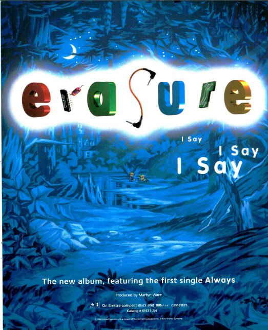 Happy 30th to #Erasure's first post-Hits LP. #iSayISayISay was released #onthisdayinpop in 1994. The album artwork was beautifully themed across the singles campaign; as exquisite as songs like #Always, #SoTheStoryGoes & #TakeMeBack. What were your faves?
onthisdayinpop.com/2019/05/erasur…
