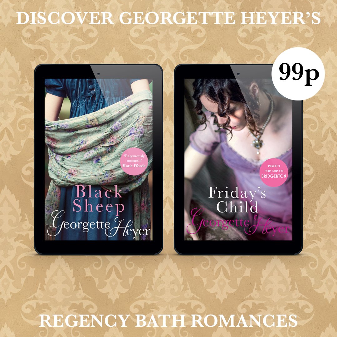 💍Already binged all of #Bridgerton S.3? Don’t worry we’ve got your back. 💌We have a wonderful deal today to celebrate the original queen of regency romance Georgette Heyer 😍We have 16 Heyer titles for just 99p each. That’s 16 books for under £16 via: amzn.to/3K3LBiN