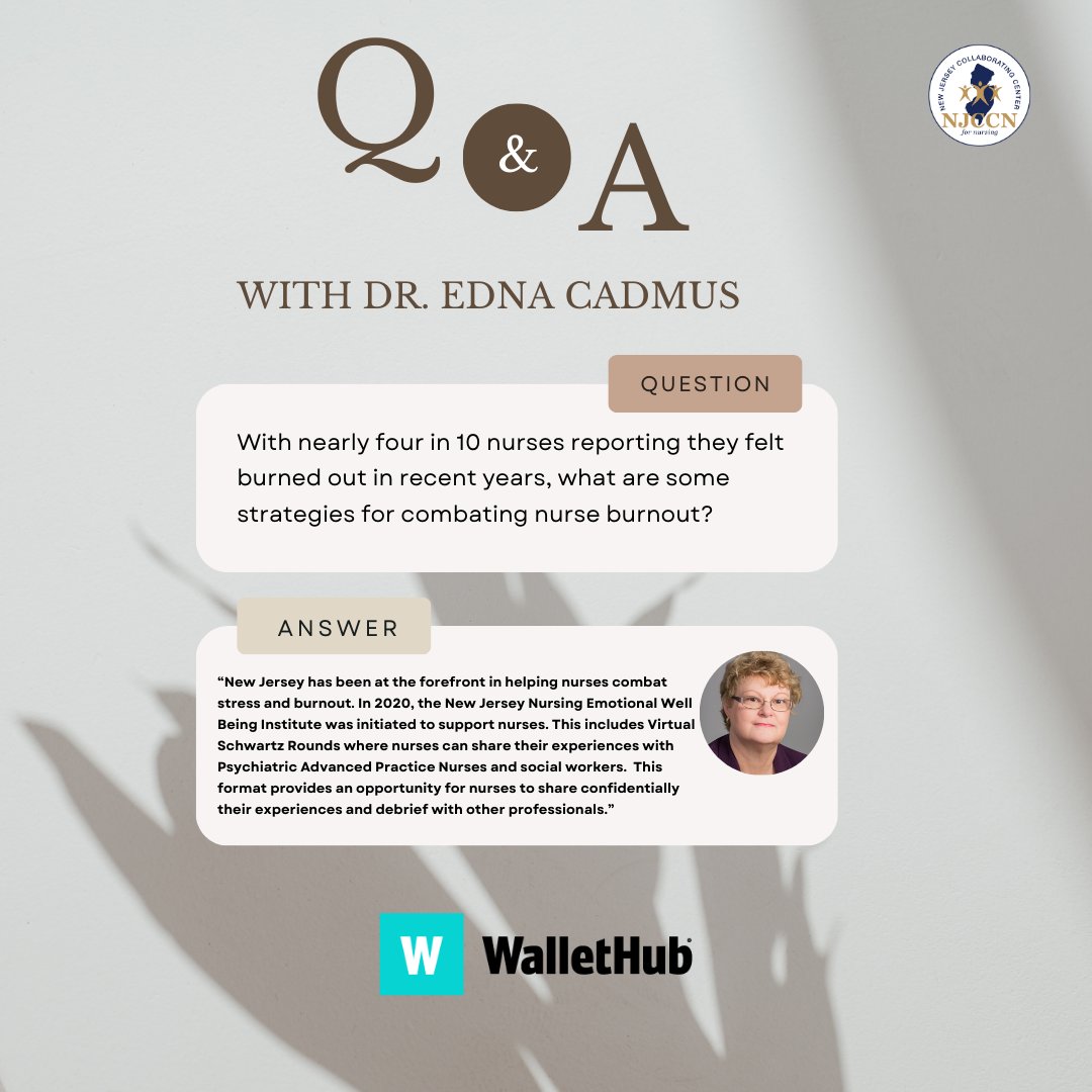 A rapid-fire Q-and-A session with NJCCN Executive Director Dr.Edna Cadmus. To review Dr.Cadmus’ complete responses, please visit: bit.ly/3QwCdb0 #njccn #njnursing #healthcare #nursingworkforce
