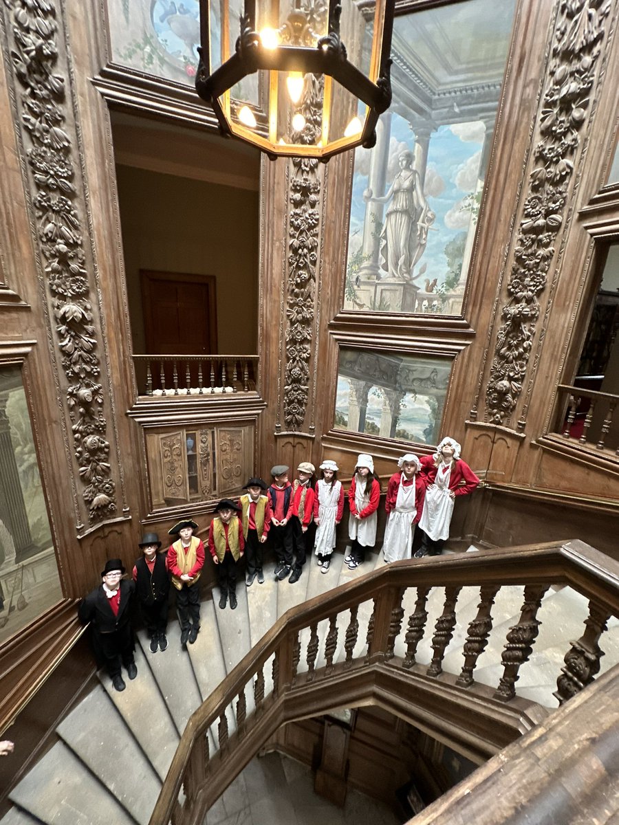 P6 enjoyed seeing both sides of Victorian society. They were able to walk down the main stairs of Hopetoun House where servants were not allowed unless they were cleaning. Then it was back to work to get the ironing done. #powerofPlean