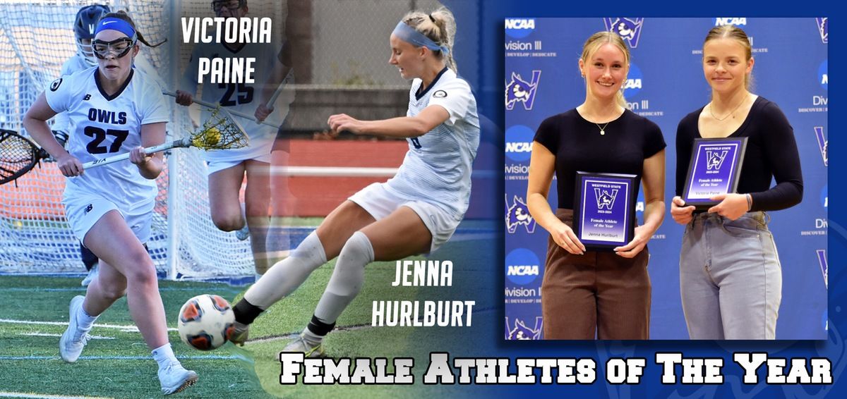 Hurlburt, Paine Named WSU Female Athletes of the Year westfieldstateowls.com/general/2023-2…