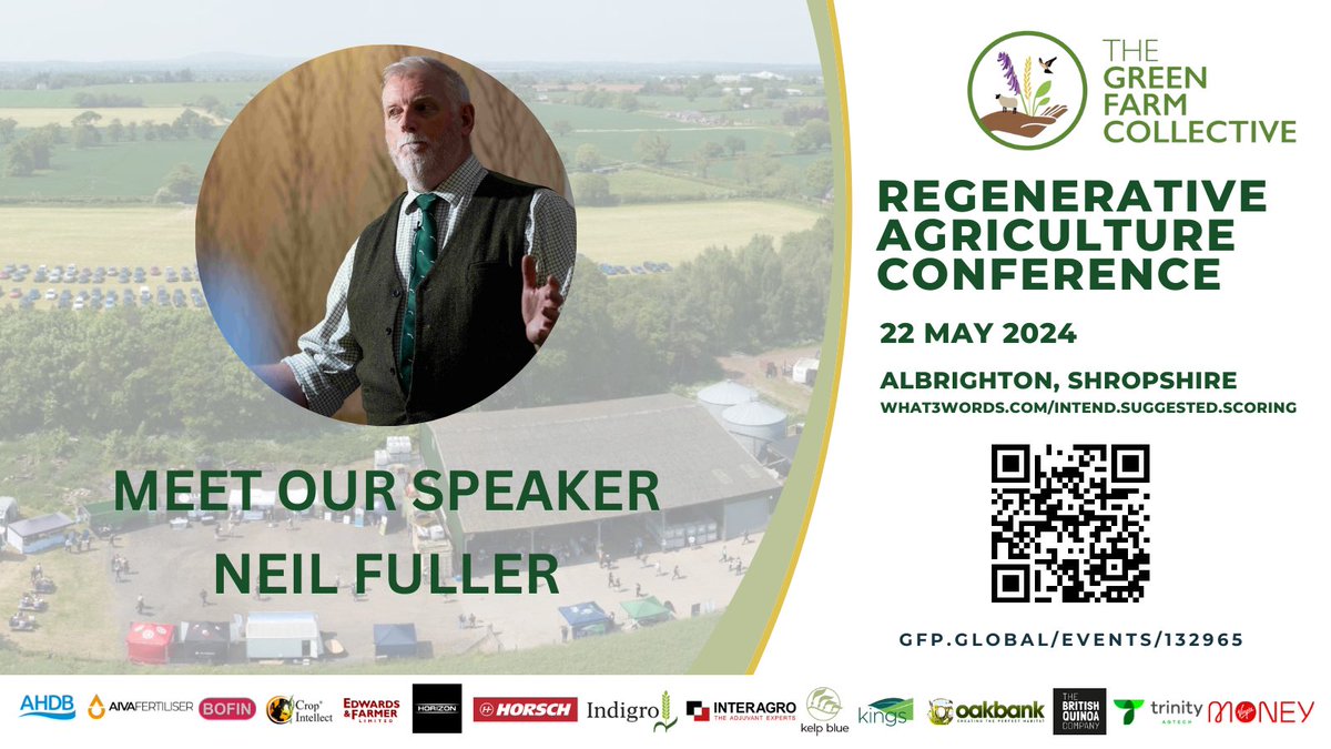 📣🤎Neil Fuller will be on stage covering a range of topics but looking specifically at #soilhealth another one not to be missed! 👉🏽get your 🪑 here gfp.global/events/132965