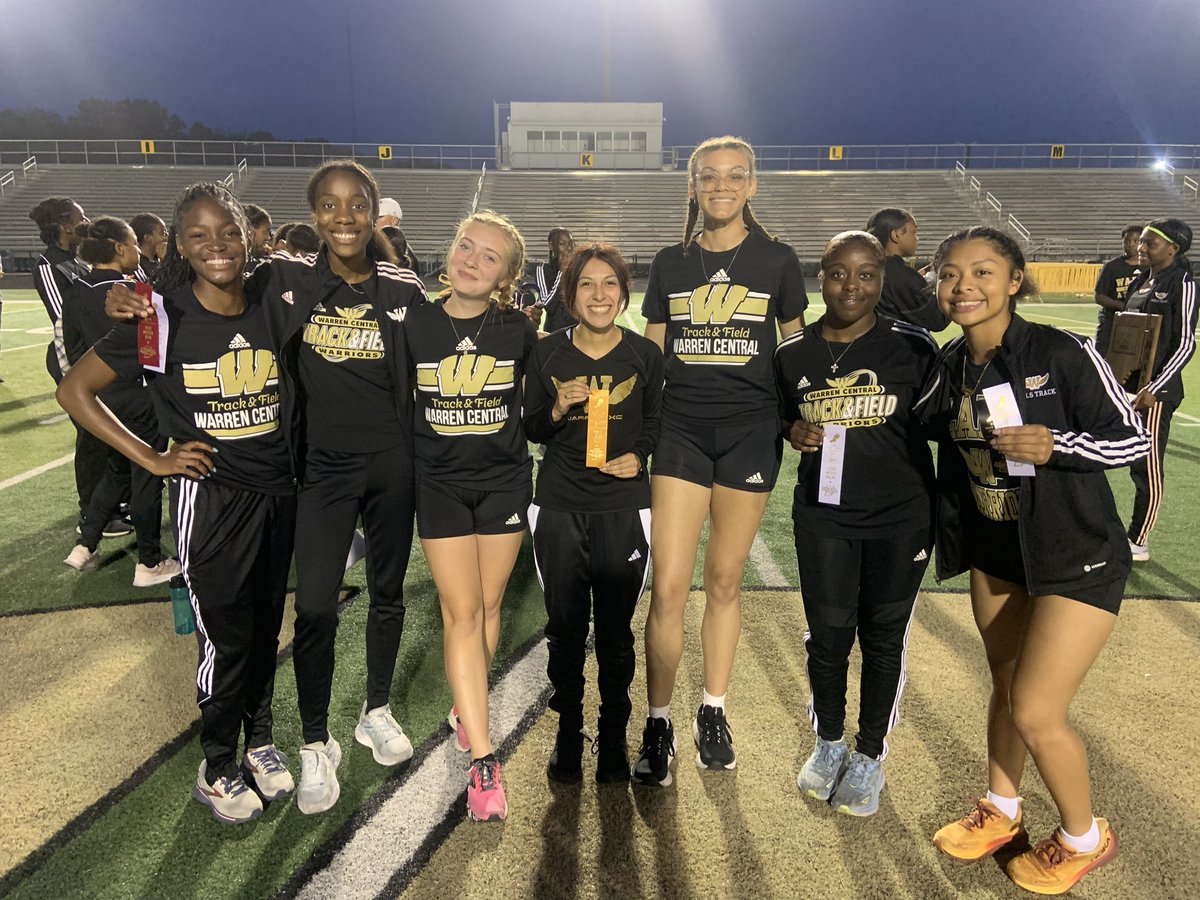 Last night the Lady Warriors won a hard fought Sectionals by a half point over a tough Franklin Central team. Regional qualifiers included Madelin in the 800 and Madelin, Veronica, Marklia, and Acelynn in the 4x8. Next week, we compete at Shelbyville in the Regional Championship.