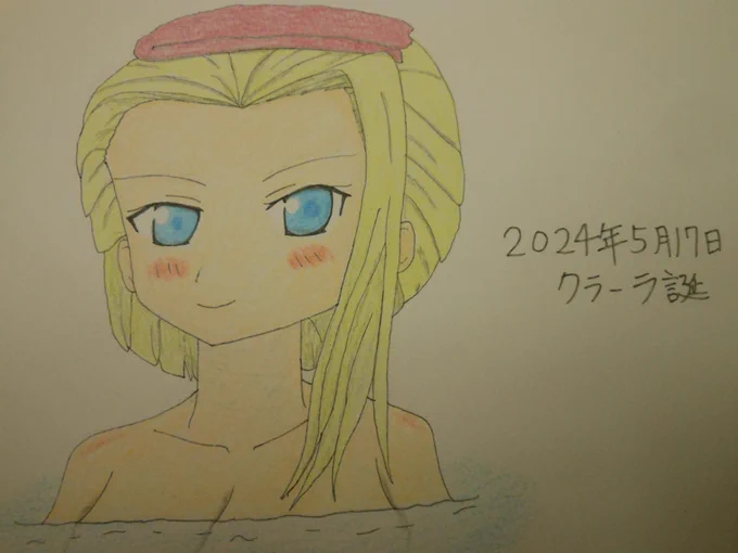 5月17日:プラウダ高校の留学生でT34/85の車長・金髪美女のクラーラたん、誕生日おめでとうございますー。#クラーラ生誕祭2024#garupan 