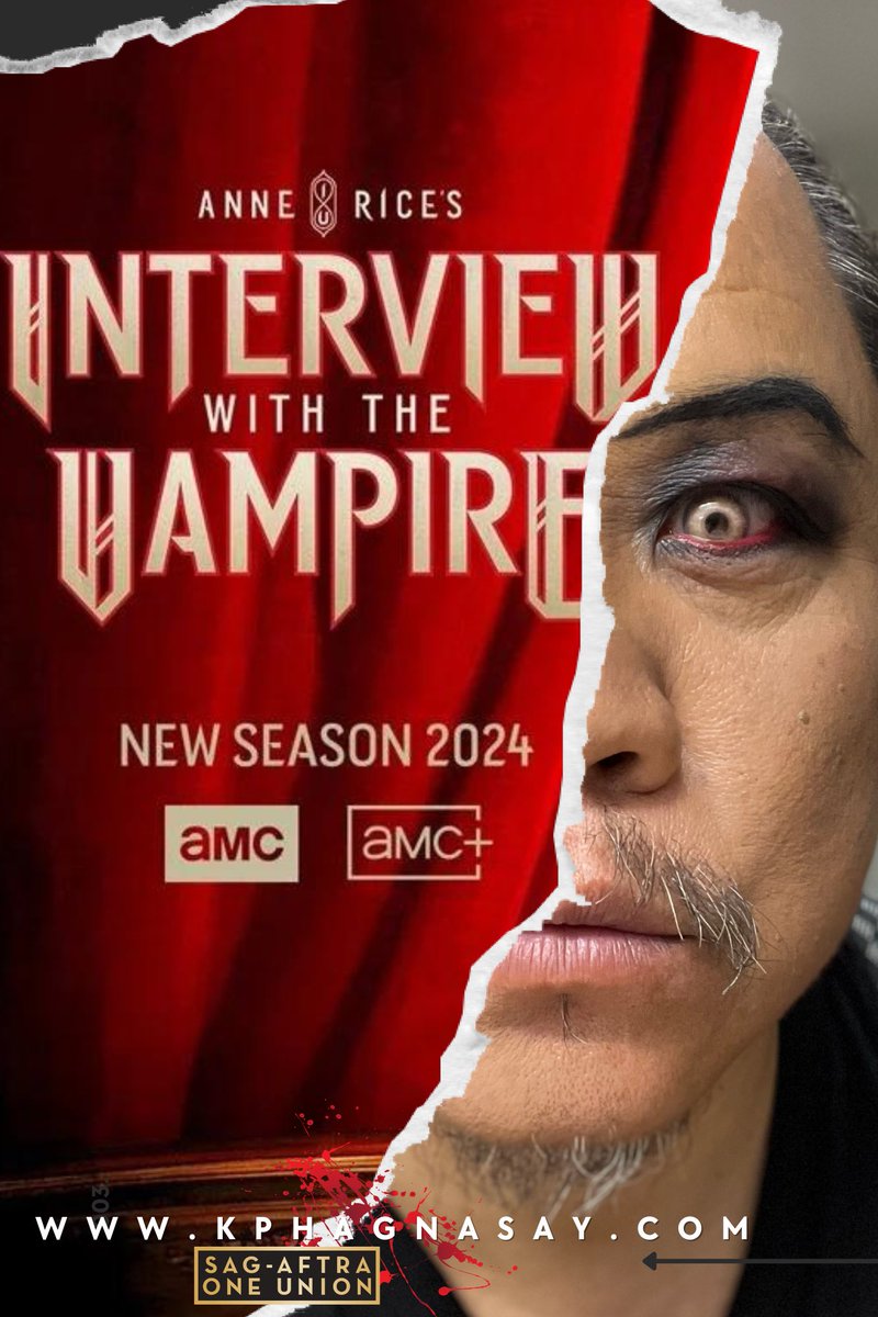 New episode on Sunday! Episode 2 will be a theatrical night of performances from the Theatre De Vampire members. I told you it’s gonna be sexy-n-spicy. #theatredevampire #kphagnasay #interviewwiththevampire #amc #sexynspicy #themadlaotian