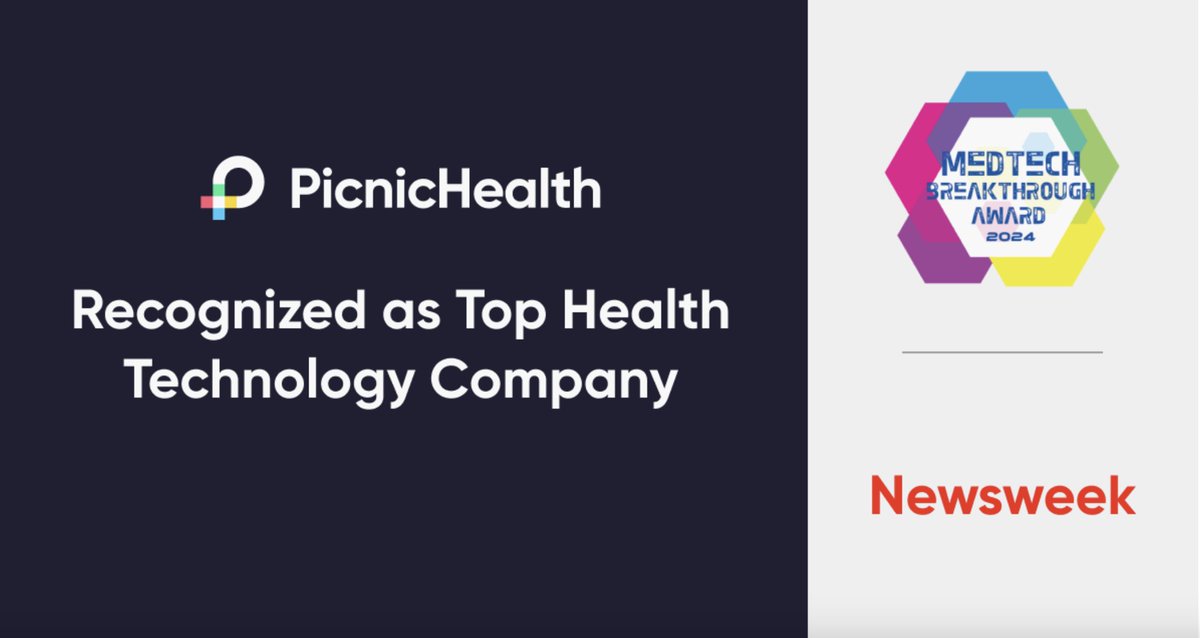 #PicnicHealth Earns Honors as Top #HealthTechnology Company from Newsweek and #MedTech Breakthrough

picnichealth.com/life-sciences/…

@PicnicHealth