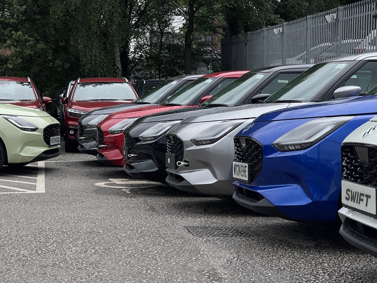 Take a look at our New Swift colours, in stock now at Suzuki Rochdale!🚗

-Pure White/Mineral Grey
-Frontier Blue Pearl Metallic
-Premium Silver Metallic
-Super Black Pearl
-Burning Red Pearl Metallic
-Mineral Grey Metallic
-Cool Yellow Metallic

#PremierAutomotive #Suzukiswift