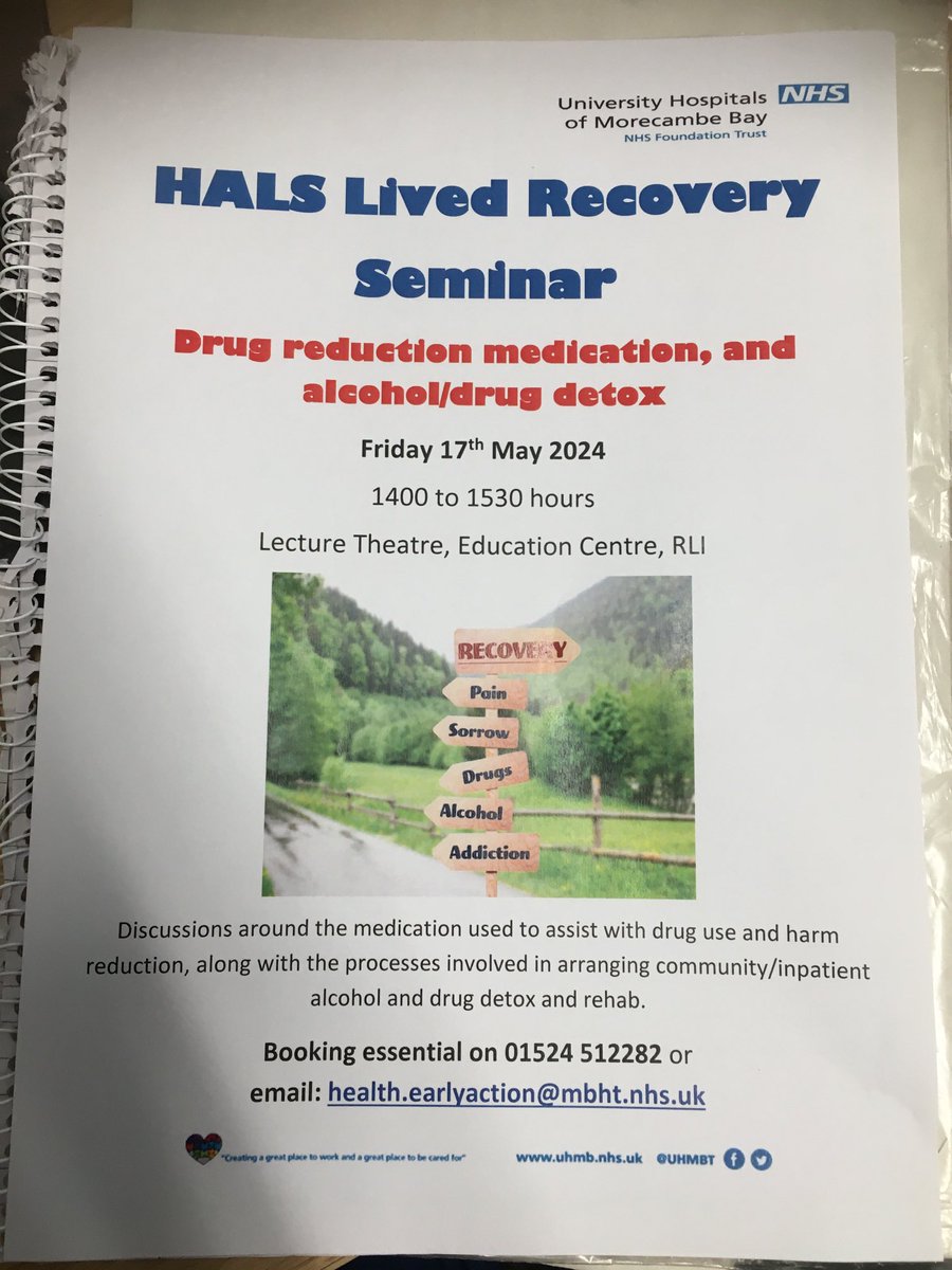 Why not book on tomorrow’s lived experience Seminar, if you want to know more about meds used in addiction /detox drugs All welcome ⁦@Harmony_Ninja⁩ ⁦@aaroncumminsNHS⁩ ⁦@caron_graham⁩ ⁦@2soprano⁩ ⁦@Stevie5667⁩ ⁦@lvwearing⁩ ⁦@MorseJoann⁩