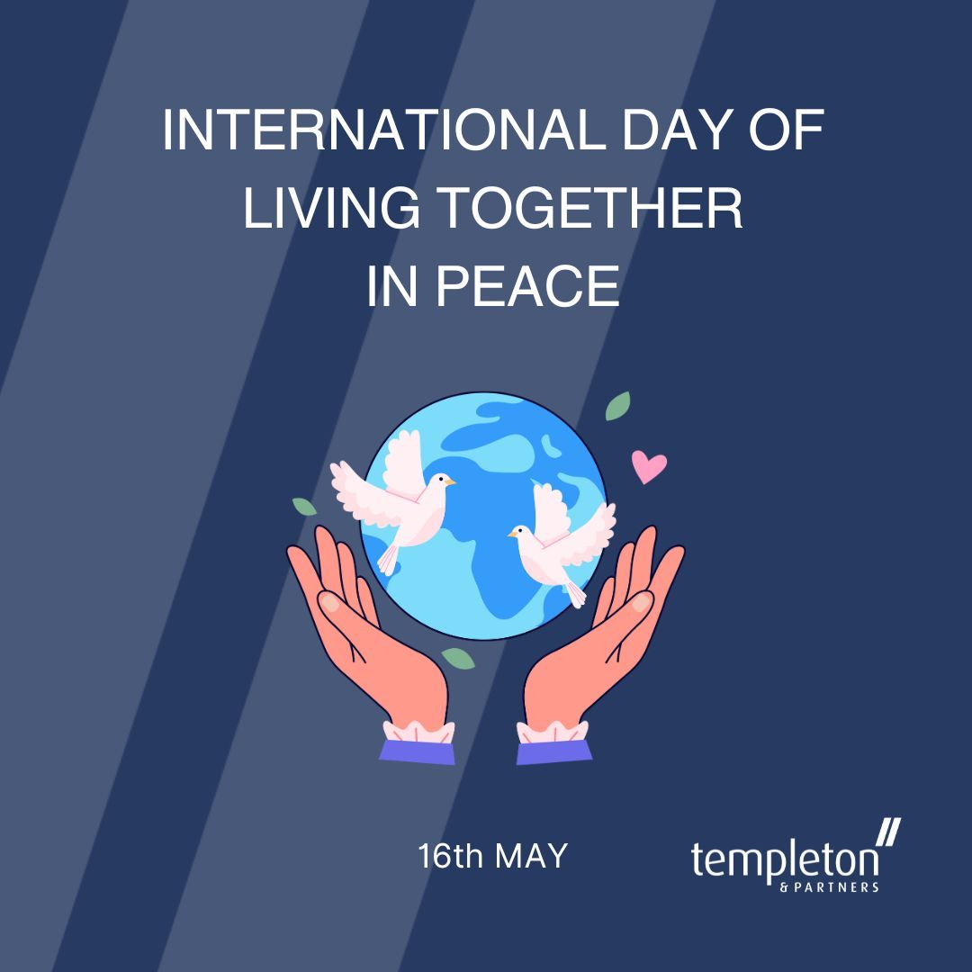 🌍✌️ International Day of Living Together in Peace! 🕊️🌟 In a world where diversity is our strength, let's embrace the values of tolerance, empathy, and respect for one another. Together, we can build bridges, foster inclusivity, and create a brighter future for all.