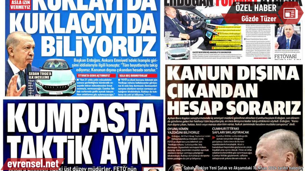 Ankara Emniyetinde yaşananlarla ilgili Erdoğan’ın konuşması sonrası gazeteler tek sesti. AKP yazarlarından ise göndermeler vardı. Erdoğan’dan önceki sessizlik yerini manşetlere bıraktı: Kuklacıyı biliyoruz @GozdeTuzer 'in haberi evrn.sl/81r43d?a=84046