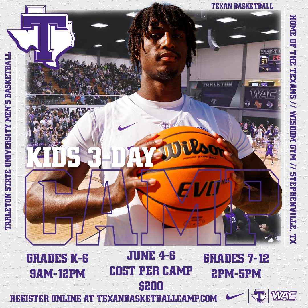 Our first camp is less than 3 weeks away! Sign up now! texanbasketballcamp.com