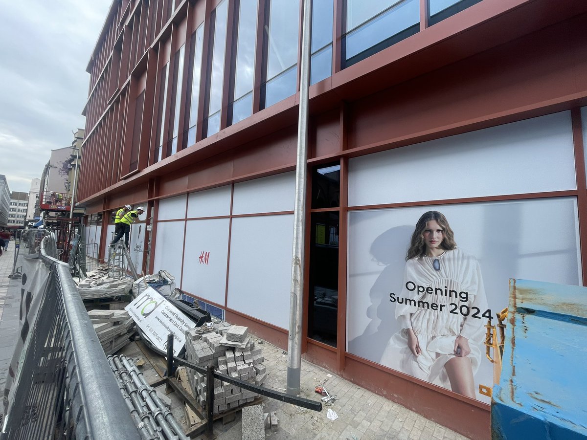 This new @hm store is going to look spectacular! Pleased to have acted as letting agents on behalf of @AlterityInv #Belfast