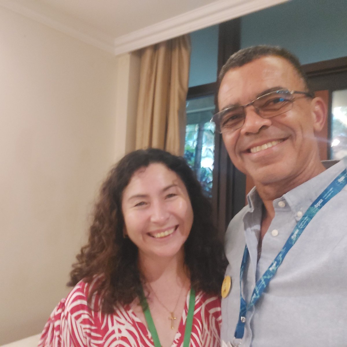 What a wonderful time meeting @dobura , Chair of @IPBES , on the occasion of SBSTTA26 of @UNBiodiversity . Great exchange about the Platform and the upcoming #COP16 in Colombia. Thanks!