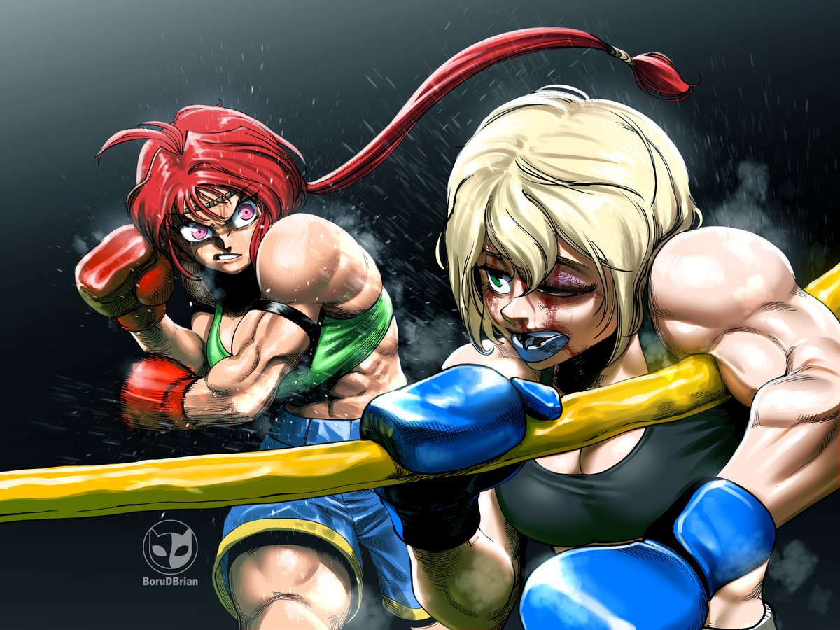 another boxing illustration i did for @GBoy197 #Boxing #boxinggirls #girlsboxing #womanbox #boxing #ayane #boxingmatch #illustration #fightergirl #anime
