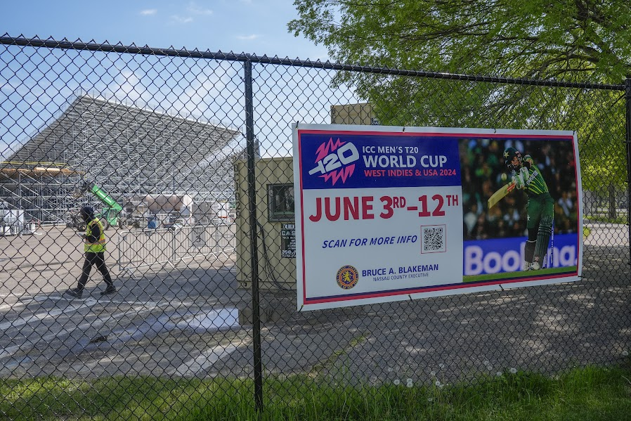 Babar Azam on ICC poster outside the USA stadium.
#T20WorldCup