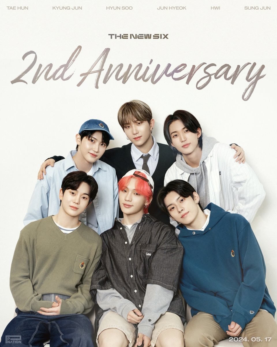 더뉴식스 데뷔 2주년을 축하합니다! 🎉😍 Congratulations on THE NEW SIX's 2nd Anniversary! 🎉😍 #THENEWSIX #TNX #더뉴식스 #THENEWSIX_2ndAnniversary #PNATION #피네이션