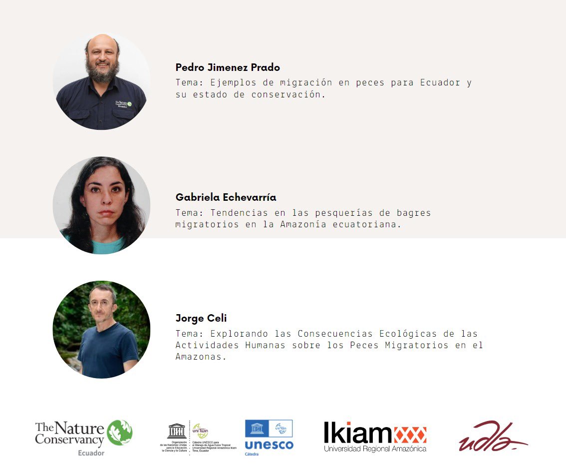 #WebinarGratuito | ¡Celebremos juntos el Día Mundial de la Migración de Peces 🐠🌍, junto a expertos destacados en la protección y entendimiento de las maravillosas especies que recorren nuestras aguas! 
🗓️ 17 de mayo 
⏰ 11H00
➡️ Conéctate aquí: goo.su/1LN0h 🔗