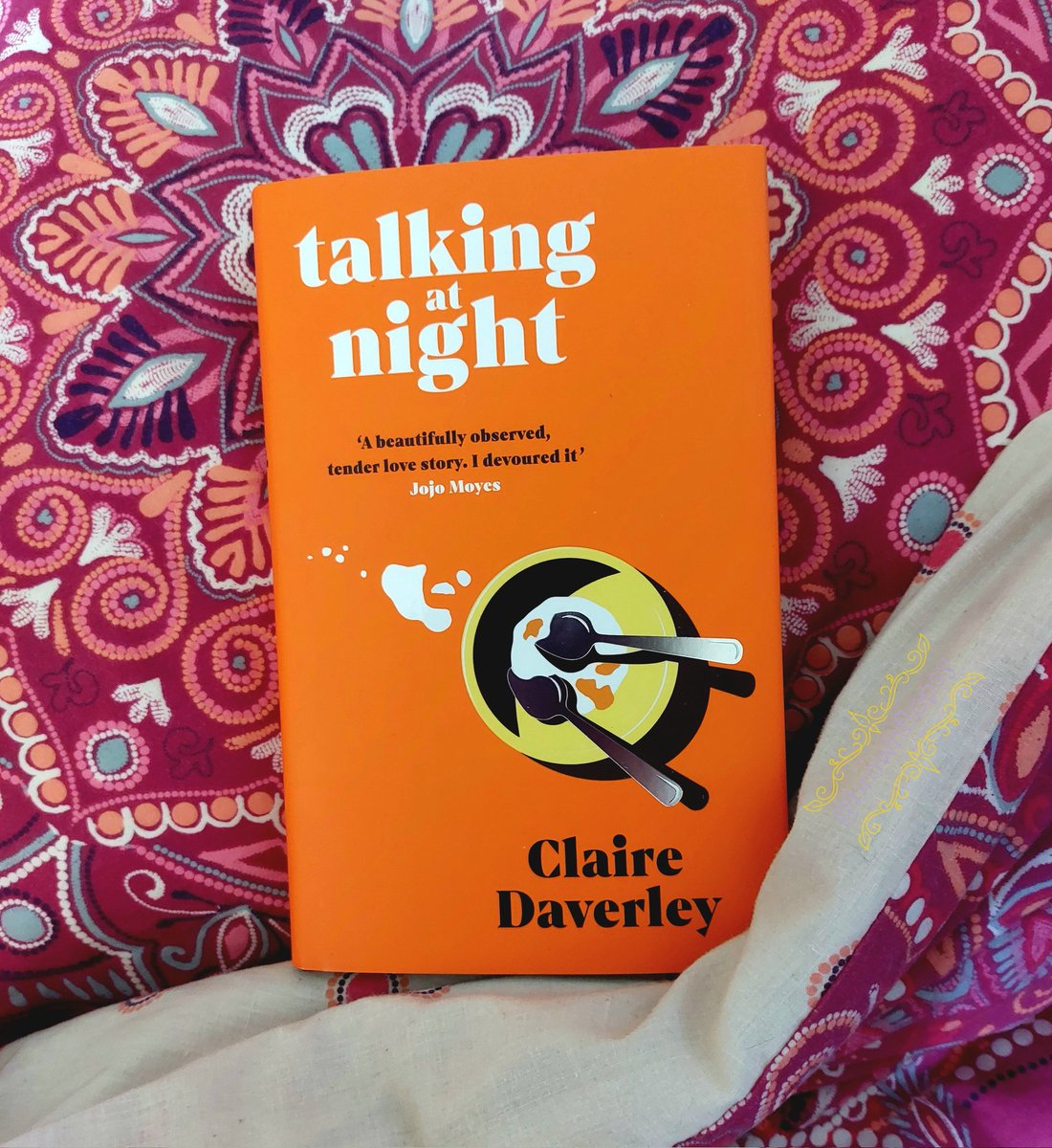 Thank you @kalliereads for this fab copy of #TalkingAtNight by @ClaireDaverley which is out in paperback 6th June from @MichaelJBooks! This gorgeous debut romance will be a @Squadpod3 #SquadPodFeaturedBook in July - keep your eyes peeled for our thoughts! ❤ #SquadPodBookClub