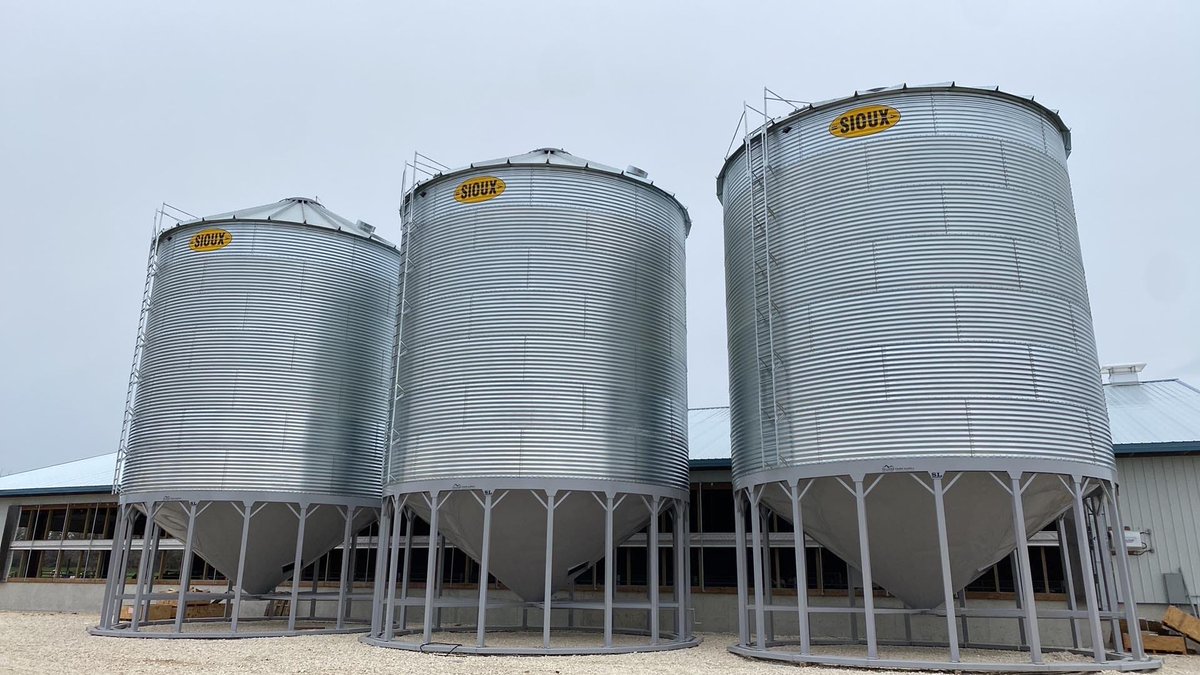 Summer 2024 bin sale! Sale is not limited to quantities or deadlines! Starting at $2.94 per bushel. Options include aeration, roof vents, skid base, ladder, remote lid, grain gauge & setup. 6000-16,000 bu bins available!