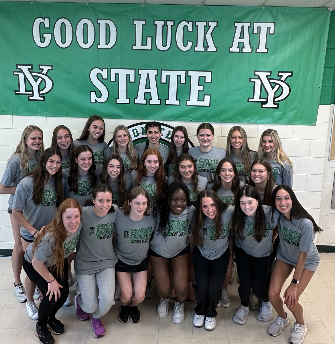 Girls’ Track and Field State Send Off Good luck at State DUKES!