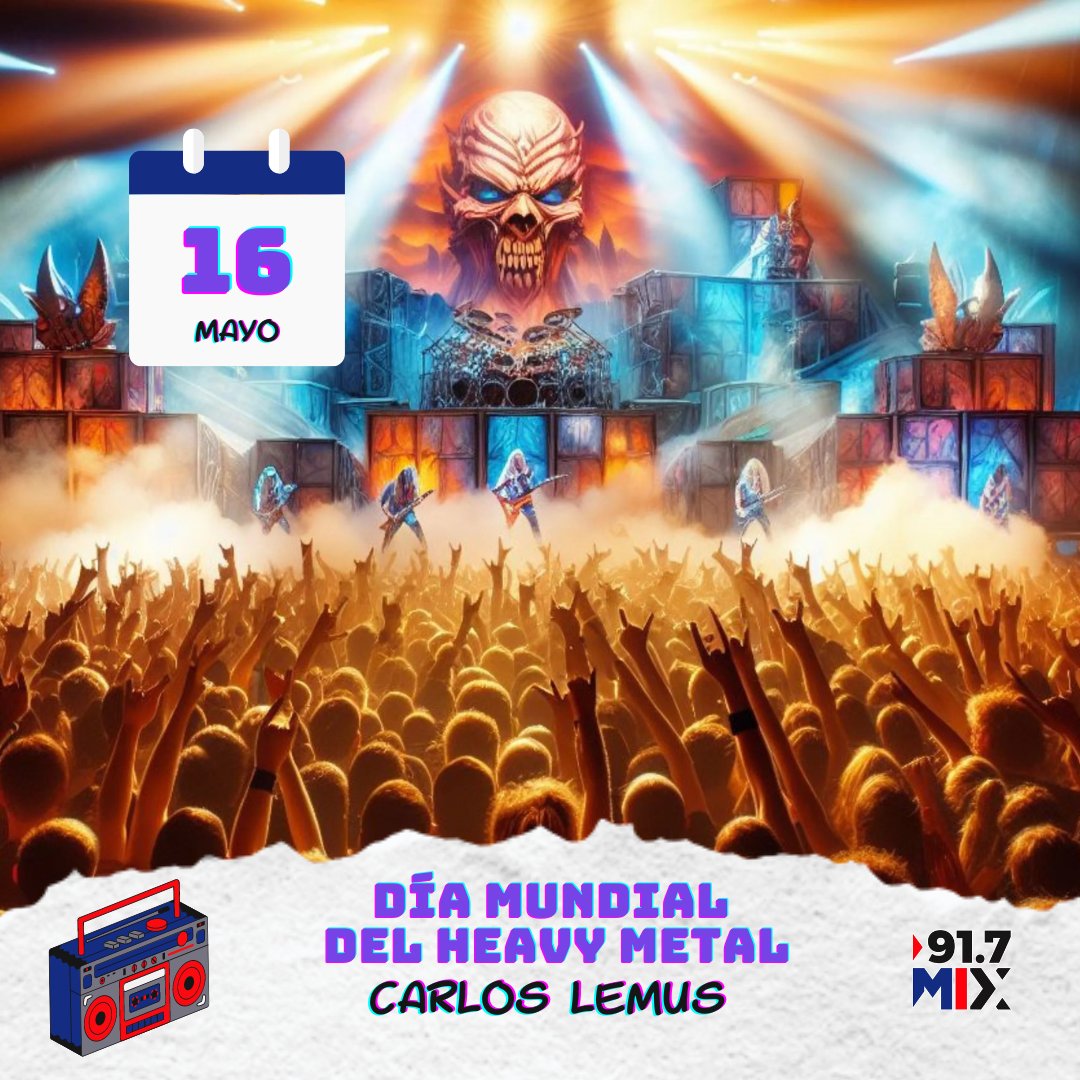 Cada 16 de mayo los amantes del rock tienen una cita muy especial. Millones de personas se reúnen alrededor del mundo para celebrar el Día Mundial del Heavy Metal. #Mixfm #Puebla #DíaMundialDelHeavyMetal