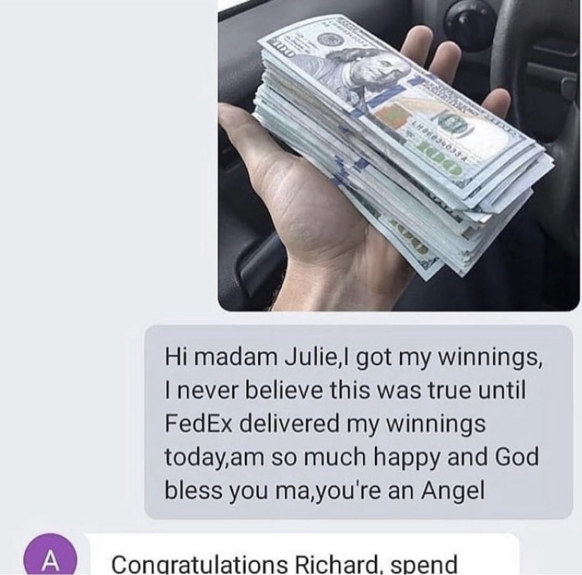 leach_juli3268's tweet image. I’m Julie leach the Detroit Michigan. Am the powerball winner of $310,500,000 I’m giving out $100,000 to my first 3k followers to help need &amp;amp; poor Dm