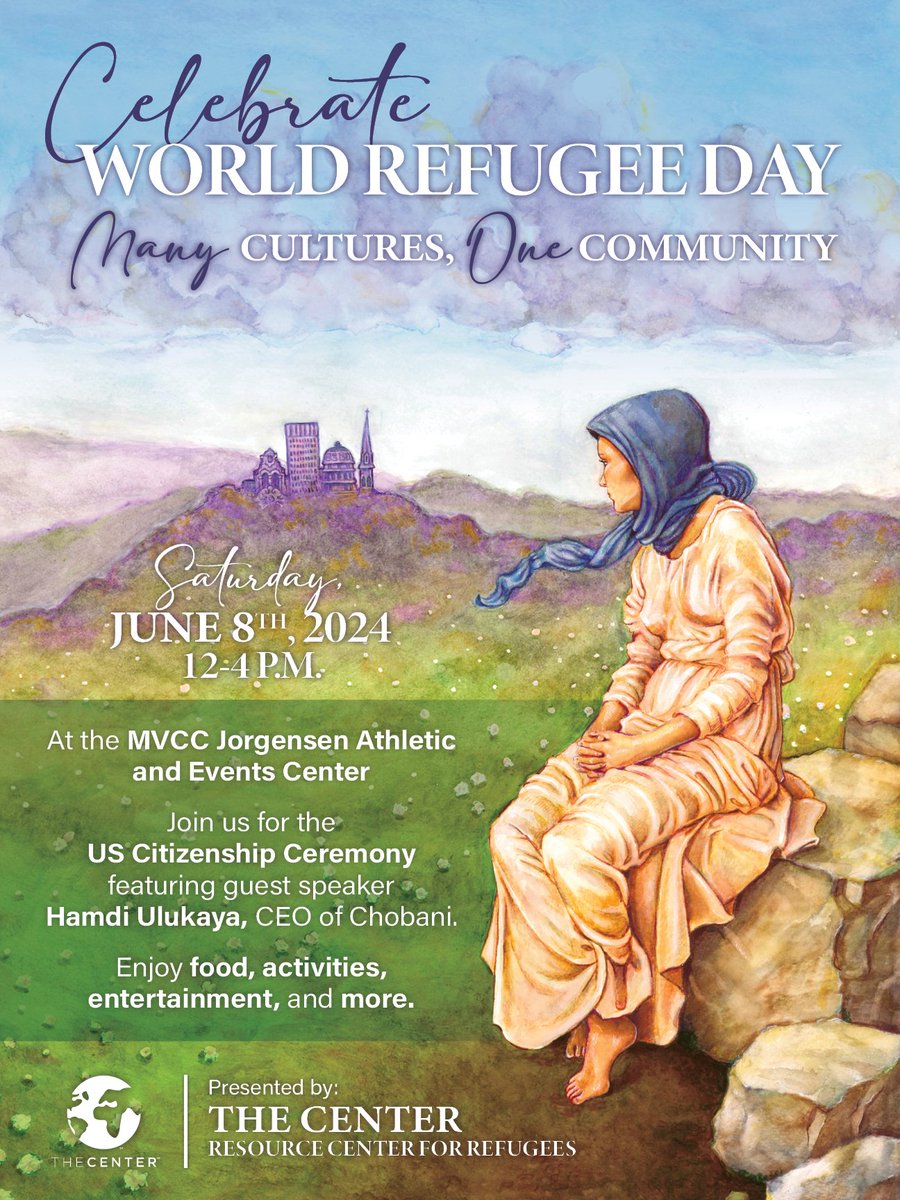 Utica's 2024 World Refugee Day celebration is less than a month away. The official poster is now available!

Contact us to request a printed copy of the poster for display at your organization or business.

thecenterutica.org/whats-happenin…