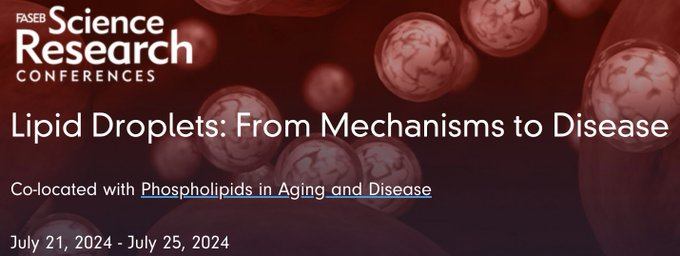 The abstract submission deadline for the @FASEBorg Lipid Droplet Conference is coming up soon (May 26)! We have lots of slots for short talks that will be selected from abstracts and an amazing line up of speakers. Come join us! cvent.me/BmdE5W