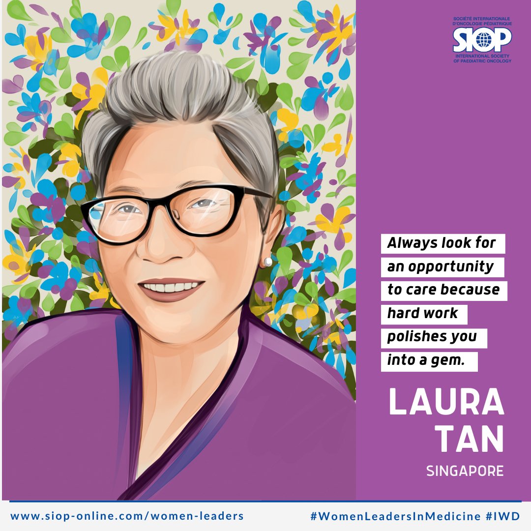 We celebrate women leaders in #PaediatricOncology and honor Ms. Laura Tan (Singapore), a Nurse Educator leading Ped Onco Nursing Training in the Asia Pacific Region

>> Read her story here: tinyurl.com/wycx3v3u

#WomenInMedicine
@worldSIOP
siop-online.org/women