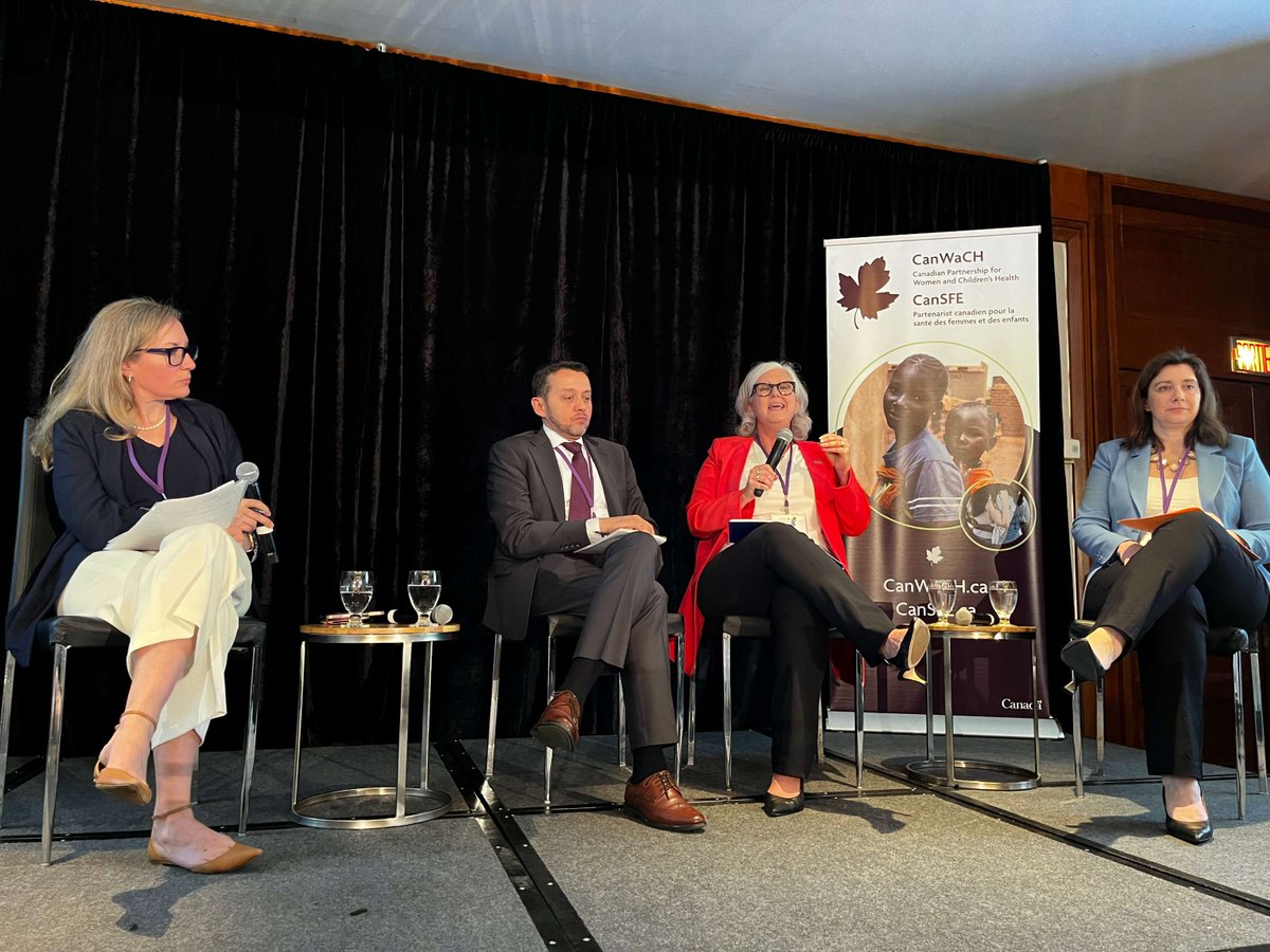 On May 14th, @LoriBKerr participated in a dynamic panel discussion at the #HealthyWorldConference with representatives from @CanWaCH, The @WorldBank, and @GAC_Corporate. Here were some key takeaways from the session: