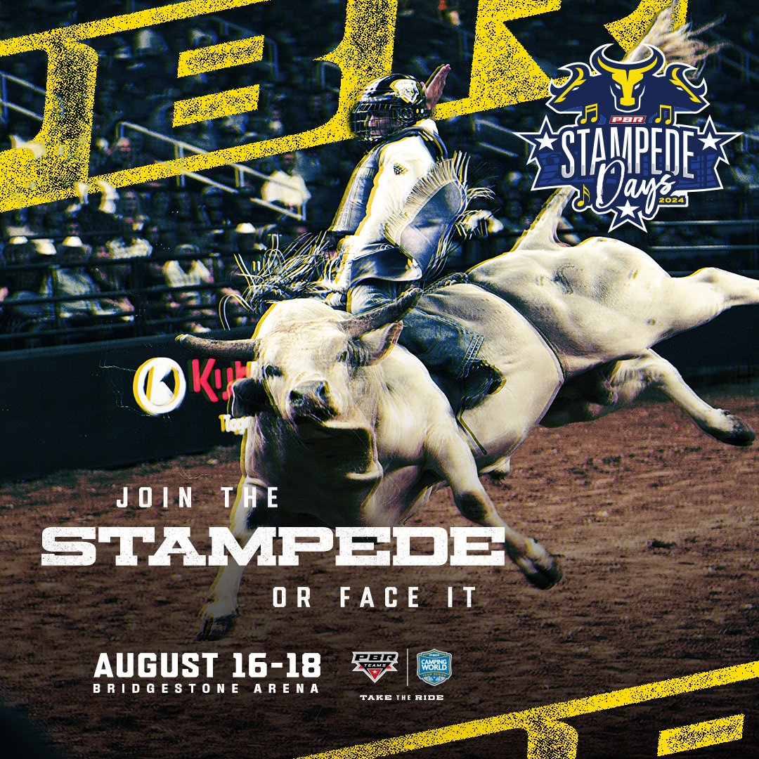 The PBR: Nashville Stampede Days are coming up this summer... Are y'all ready to Take The Ride? 🐂 🥇 Grab your tickets now: bit.ly/3YkAZBy