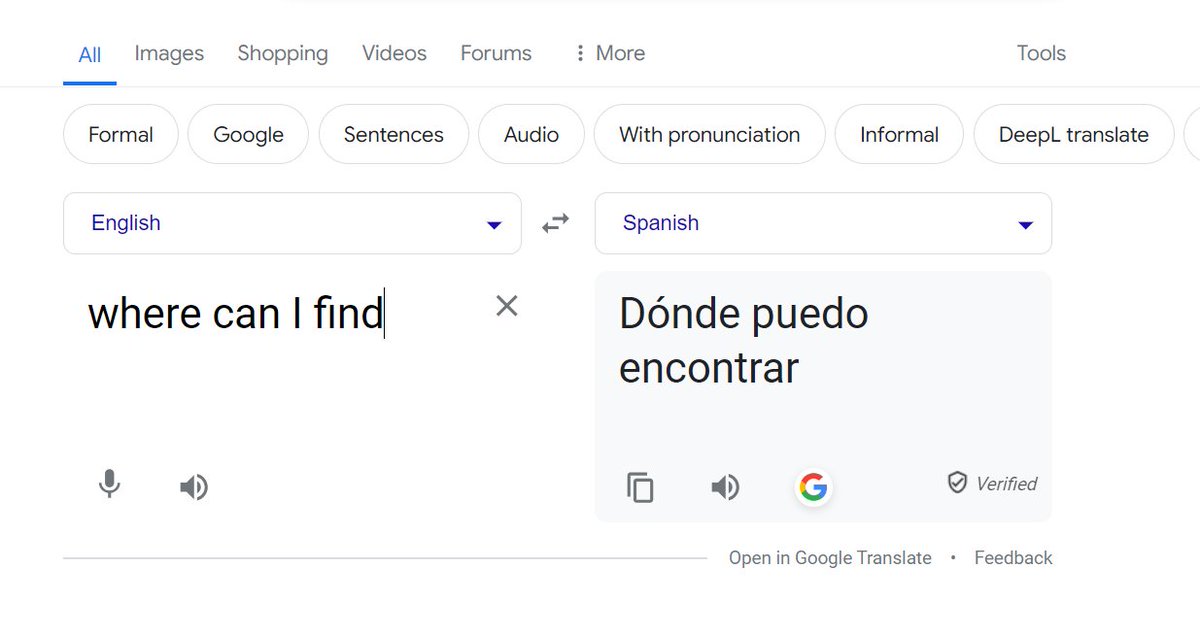 Google doing something that is helpful.  They're adding auto complete into translate for some languages.

But not all phrases or queries.  Once I added find it went away, maybe not specific enough.

#Google #HeyGoogle #SEO