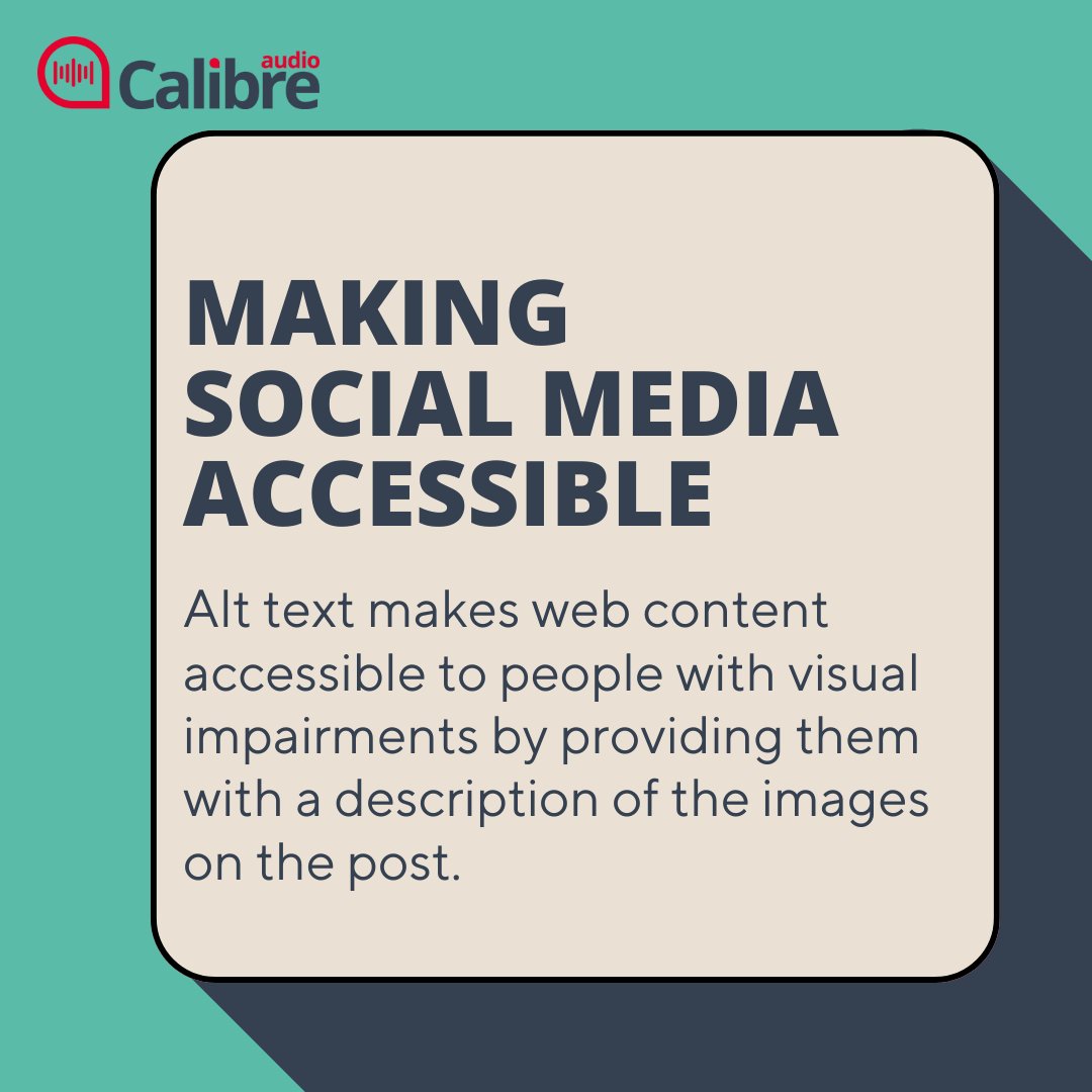 CalibreAudio's tweet image. Today is Global Accessibility awareness day! here is a helpful tip for keeping your social media posts accessible to people with visual impairments.

 #GlobalAccessibilityAwarenessDay #AccessibleSocialMedia #InclusiveContent #DigitalAccessibility #VisuallyImpaired