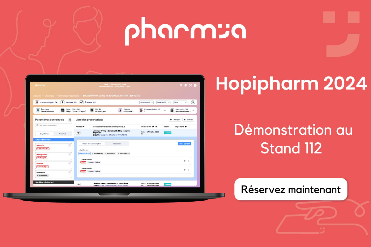 [#PharmIA - 📆#Evenement]
Notre équipe #PharmIA sera au Congrès #Hopipharm du 29 au 31 mai2024 au Havre !

👉 Réservez dès maintenant votre créneau de démo : pharmia.net/evenements/202… 

#médicaments #pharmacie #hopital #pharmacien #dispositifmedical #pharmacieclinique