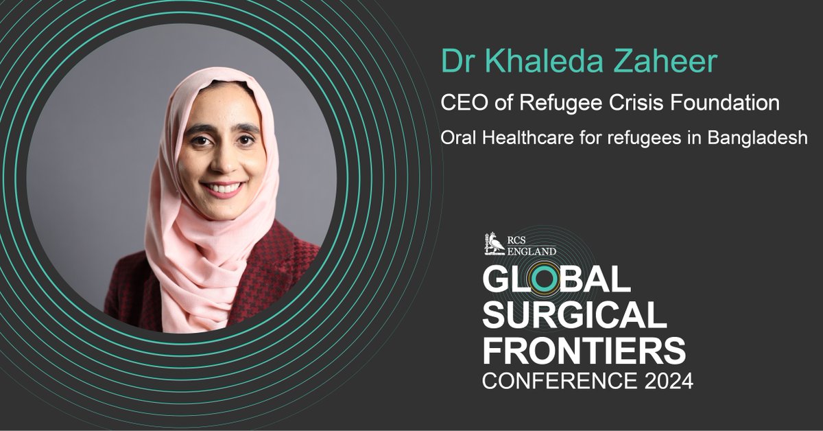 Join @DrKhaledaZaheer, CEO of Refugee Crisis Foundation, at the Global Surgical Frontiers (GSF) Conference and hear her insights on integrating hearing care services in refugee camps in Bangladesh. Book now for in-person & online. 50% discount for members: ow.ly/wtVR50RH7Br