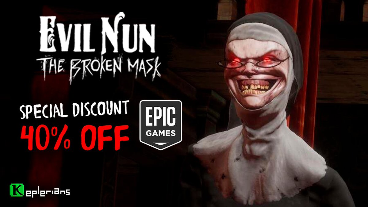 Do not miss this 40% discount on #EpicGames & dive into the terrifying school of #EvilNunTheBrokenMask 🔨 Get it now! 🔳 store.epicgames.com/en-US/p/evil-n… 👈 #EvilNun #HorrorGame #Horror #IceScream #MrMeat
