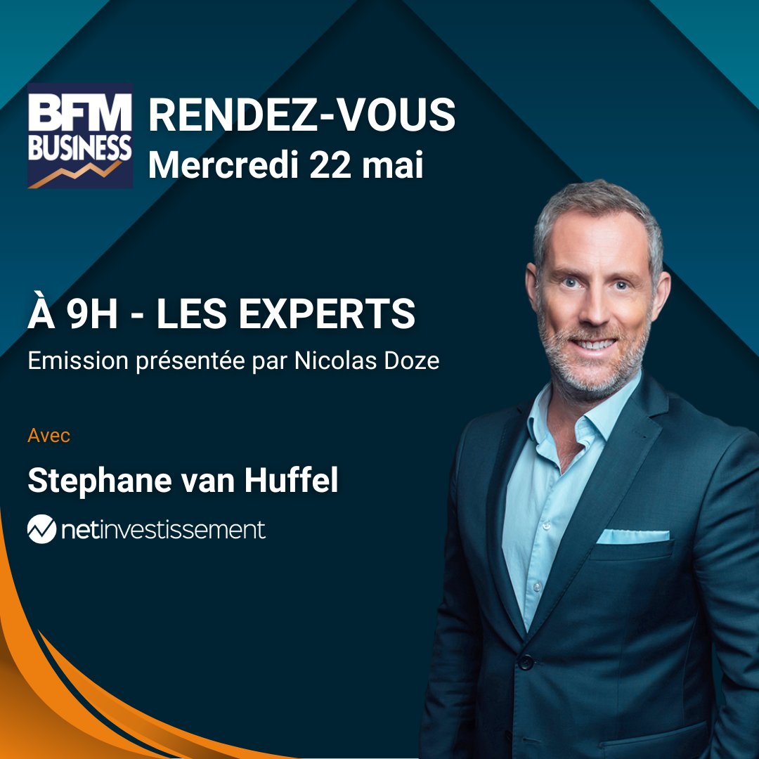 🔔 À vos agendas ! Stéphane sera sur BFM Business demain à 9h dans 'Les Experts', animé par Nicolas Doze.
Préparez-vous à une discussion approfondie sur les tendances actuelles du marché. 

Rejoignez-les pour des échanges enrichissants ! 

#Finance #BFMbusiness #Investissement