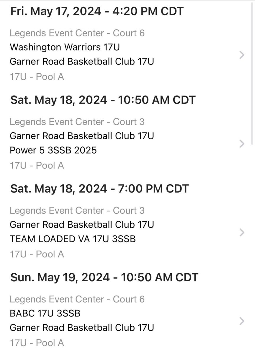 My schedule for the live period! @GroadBballClub