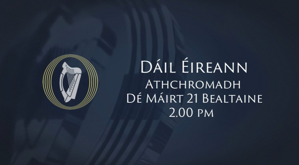#Dáil Éireann has adjourned for this evening and will resume at 2.00 pm on Tuesday 21st of May 2024 #SeeForYourself #FéachTúFéin