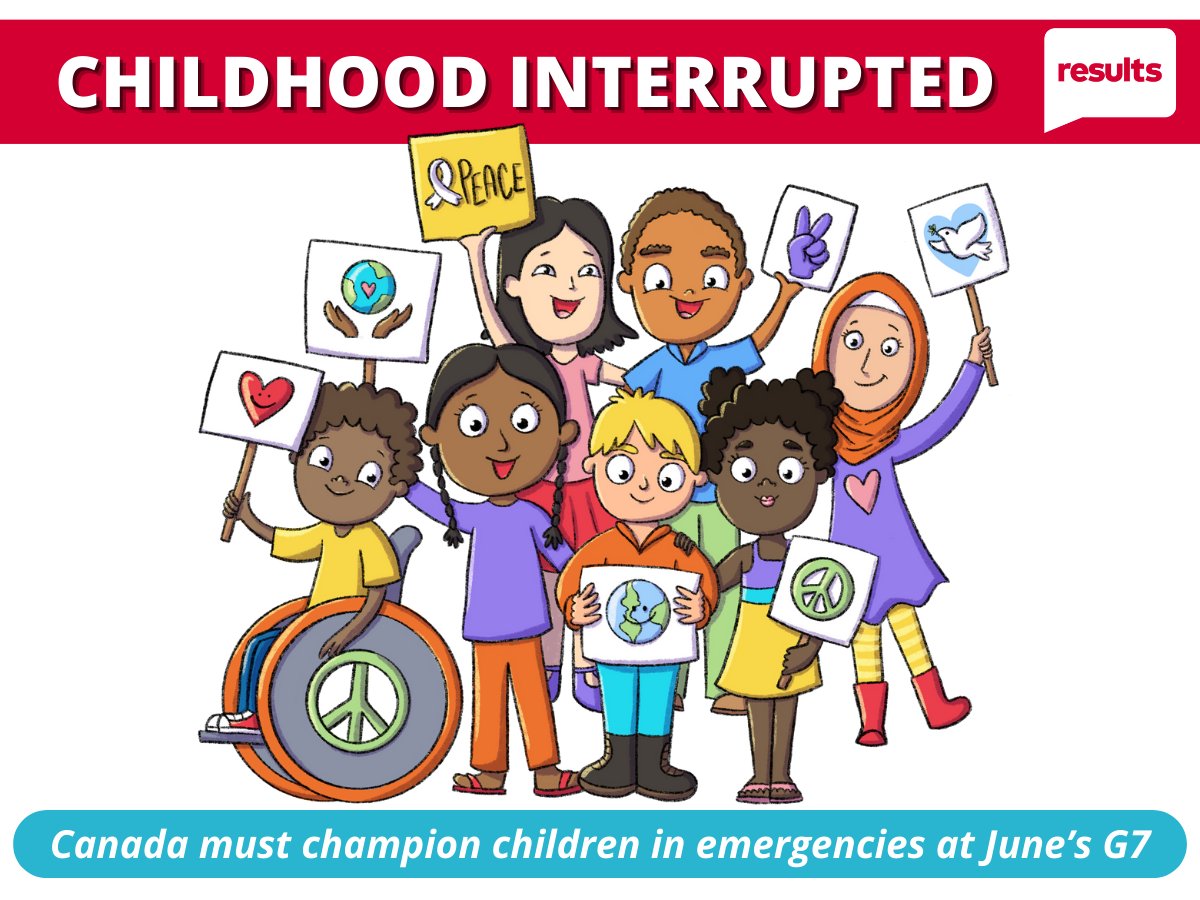 For children caught in the midst of a crisis, access to healthcare, nutrition, protection & other basic services becomes a lifeline for their survival & well-being. That's why we're calling on 🇨🇦 to step up & #ChampionChildrenInEmergencies at #G7Italy 👇resultscanada.ca/childhood-inte…