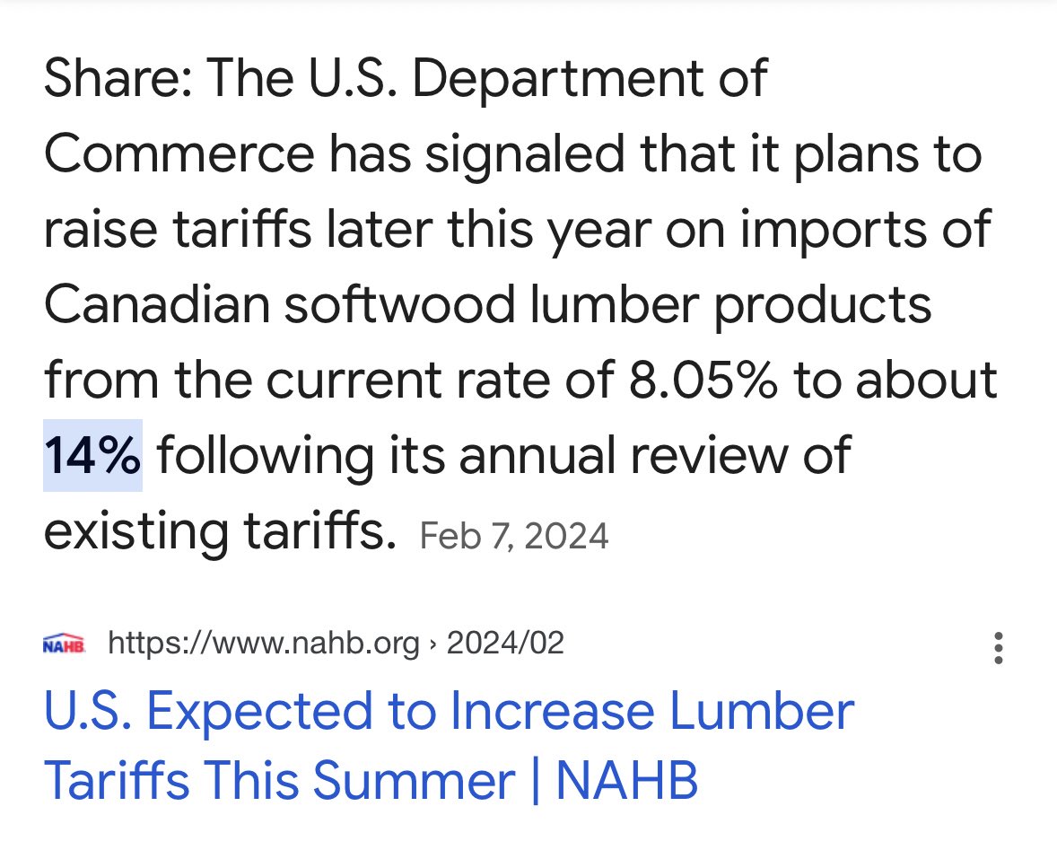 As the Biden admin ramps up tariffs on China, it would be really smart to expand free trade with allied countries like Canada. Instead, they’re doing the opposite.