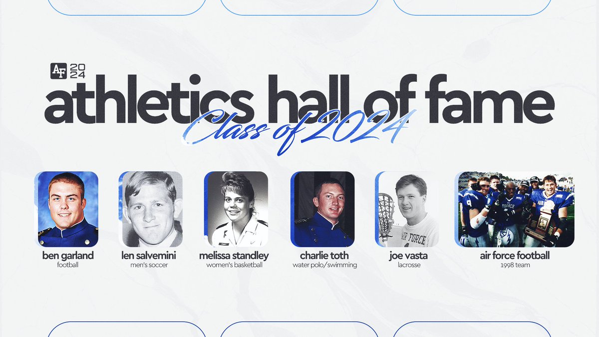 Air Force announces 11th athletics hall of fame class; Induction ceremony Friday, Oct. 18 bit.ly/3wDLo2C