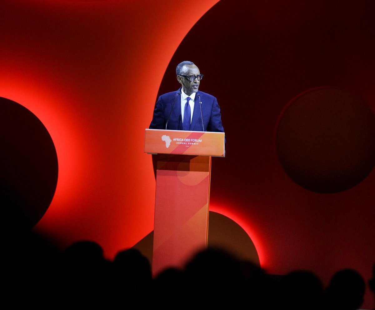 'To be prosperous we need to upscale our mindsets. We can no longer just take rocks out of the ground and export them for others to create quality finished goods' President Kagame #ACF2024