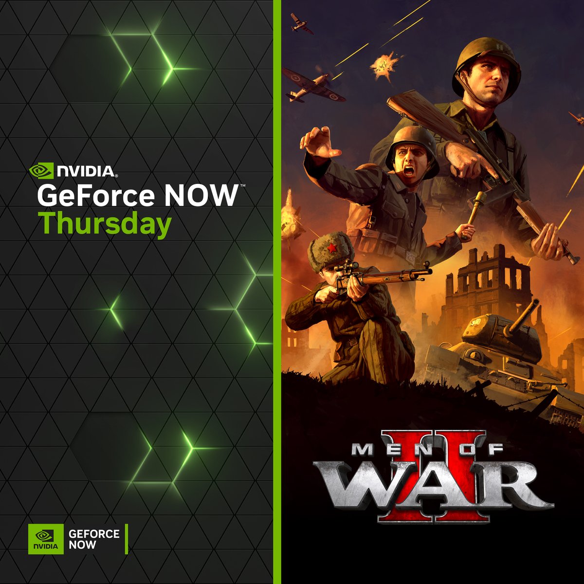 Fight for honor. 🎖️ This #GFNThursday @fulqrumpub's Men of War II @Palworld_EN and other titles join the GFN library. 🌩️ For the latest news 👉 nvda.ws/3WJfvR8