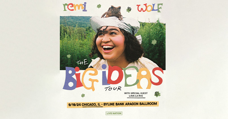 🚨 PRESALE HAPPENING NOW 🚨 🎶 @remiwolf: The Big Ideas Tour with special guest Lava La Rue 📅 September 19 🎫 Unlock presale NOW with code SOUNDCHECK: livemu.sc/44GODTJ | General onsale begins Friday at 10am