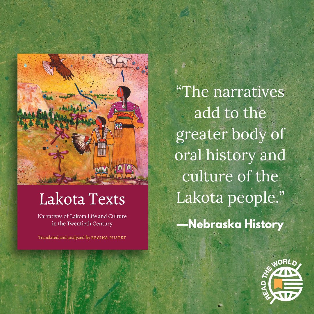 #ReadtheWorld with us and @LitTranslate in the leadup to #WritetheWorld: A Day in Translation. LAKOTA TEXTS is a treasure trove of stories told in the original language by modern Lakota women who make their home in Denver, Colorado. Grab a copy: bit.ly/44wzhkp